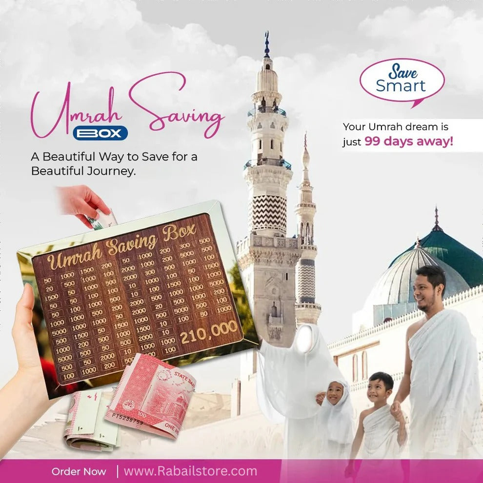 Umrah Saving Box "Journey to Makkah Starts Here