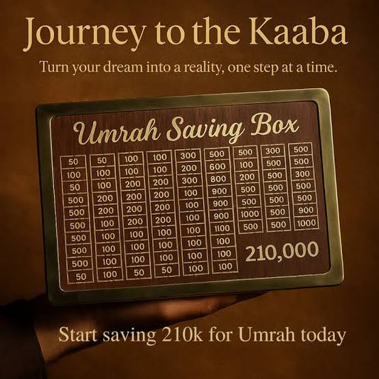 Umrah Saving Box "Journey to Makkah Starts Here