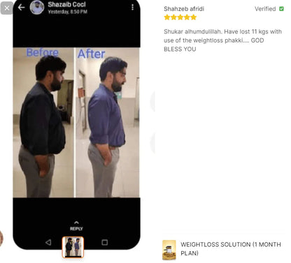 Weight Loss  (1 Month Plan )